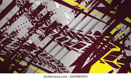 Dynamic racing vector backgrounds with strong tire tracks and grunge textures, perfect for speed, offroad or motorsport themes.