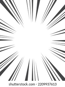 Fondo radial dinámico. Líneas de movimiento de reventado cómico