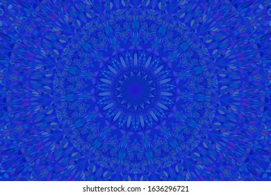 Dynamic radial flower pattern background - floral colorful circular hypnotic vector graphic design