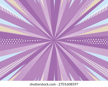 Dynamic Radial Pop Art Background