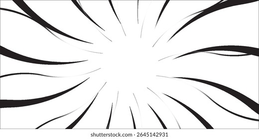Dynamic Radial Speed Lines - Manga Comic Burst