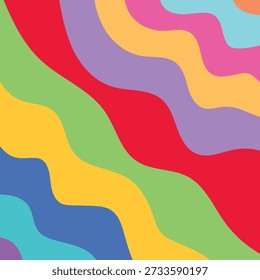 Dynamic Rainbow Flow Bringing Energy of Happiness
