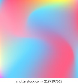 Dynamic Rainbow Green Liquid Blue Gradient Background. Curve Pink Pastel Wavy Happy Swirl Gradient Mesh. Multicolor Blurred Fluid Color Design Pic. Light Water Yellow Neon Purple Wallpaper.