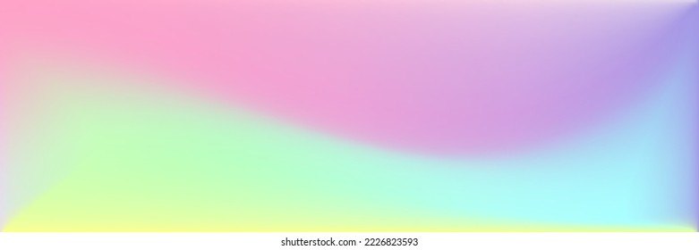 Superficie suave de arcoiris multicolor dinámico. Color de curva Pastel Agua Malla degradada borrosa. Papel de fondo brillante vivo y líquido en el cielo. Fondo de degradado de la luz del fluido del atardecer ondulado y ondulado.