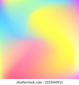 Textura Dinámica del Agua Arcoiris Luminosa. Malla gradiente pastoral pastoral morada de neón azul feliz. Fondo ondulado del líquido verde multicolor. Fondo degradado de color de curva amarilla del fluido rosado