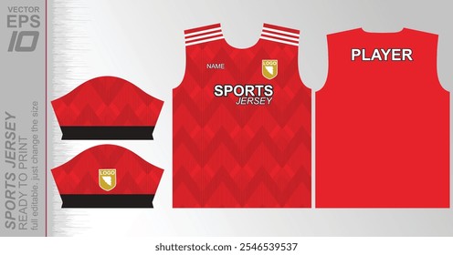 Dynamic ready-to-print jersey design, perfect for sports or casual wear. Fully customizable and easy to resize for any size. Ideal for sublimation or other printing methods, offering a sleek and moder