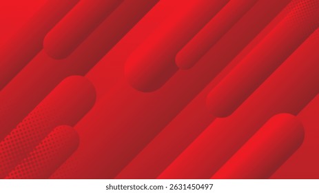 A dynamic red abstract background with glowing lines creates a modern wave pattern, ideal for digital art and technology concepts