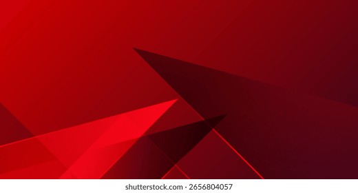 Fundo geométrico abstrato vermelho dinâmico. design moderno na moda na ilustração vetorial