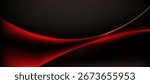Dynamic Red Abstract Waves on Dark Background