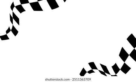 Dynamic red and black race flag design background. Ideal for motorsports, racing events, and speed-themed projects. Adds a bold, competitive edge to any design.