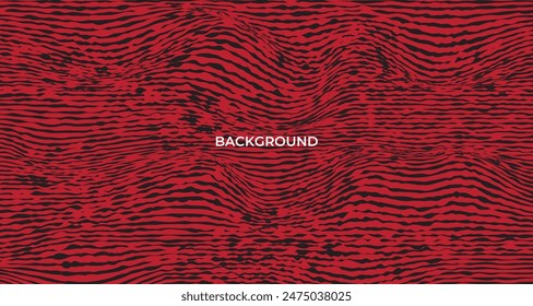 Fondos de onda de color rojo y negro dinámicos para un aspecto audaz y moderno