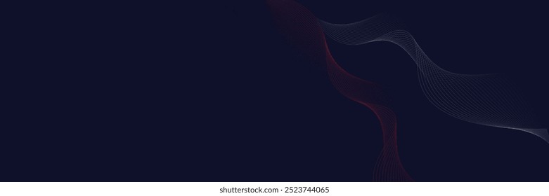 Dynamisches rotes und blaues Partikelwellendesign mit detaillierter Punkttextur, ideal für patriotische Themen, High-Impact-digitale Hintergründe und zeitgenössische Grafikprojekte