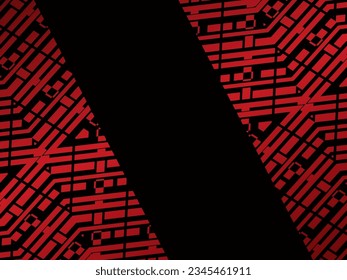 Dynamic red geometry with dark gradient background, perfect for brochure, advertisement, card, banner, promotion, certificate, printer, batik, charter, etc.