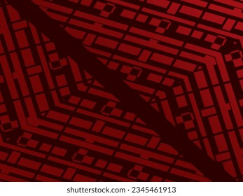 Dynamic red geometry with dark gradient background, perfect for brochure, advertisement, card, banner, promotion, certificate, printer, batik, charter, etc.