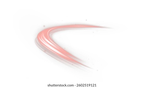 dynamic red laser light effect with glowing stripes, racing curves, and futuristic speed motion. Perfect for tech designs, sport visuals, road energy, and fast neon backgrounds. Vector