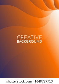 Dynamic red, orange gradient style background design. Modern abstract vector. Creative, style cover. Cool gradient shape composition. Vertical illustration. Minimum coverage. Eps10 vector.