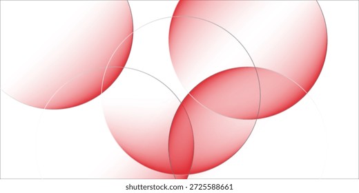 Fondo de círculos Abstractas superpuestos rojos dinámicos. Plantilla de conexión geométrica moderna. Traje para el Anuncio, el Web, el folleto, el panfleto y la presentación