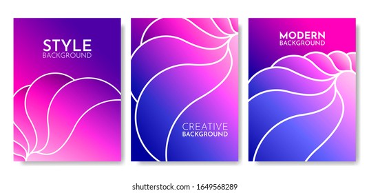 Dynamic red, pink, purple, blue gradient textured style background design. Modern abstract vector. Creative, style set. Cool gradient shape composition. Vertical illustration. Minimum coverage. Eps10