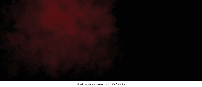 Dynamic Red Smoke and Fog Intertwined with Black Shadows for a Bold and Mysterious Abstract Scene
