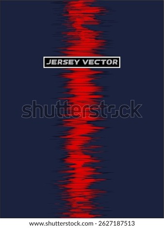 Dynamic Red Streak Jersey Design on Navy Blue Background