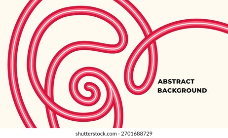 Fundo abstrato das linhas vermelhas giratórias dinâmicas