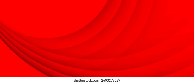 Dynamic red wave abstract design