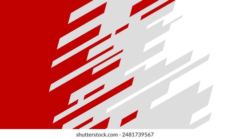 Fondo geométrico Abstractas rojo y blanco dinámico para presentaciones, pósters y Anuncios modernos