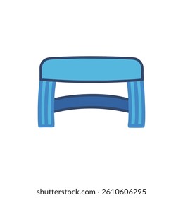 Dynamic Resistance Glute Band Icon. Design of Fitness and Gym Icons.