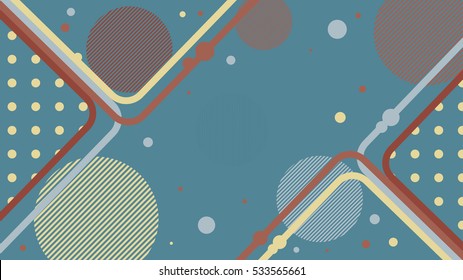 Dynamic retro background. Abstract vector.