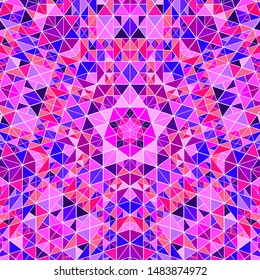 Dynamic round tiled mosaic background - abstract circular colorful hypnotic vector graphic design