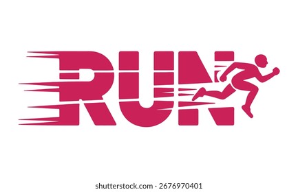 Dynamic Running Graphic with "RUN" Text