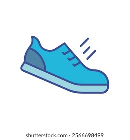 Dynamic Running Shoe Icon Design