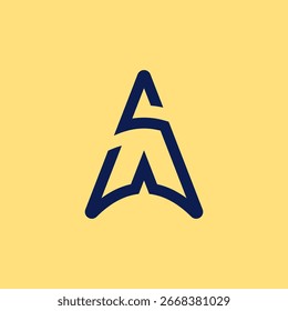 Logotipo de mesclagem dinâmica S e A.