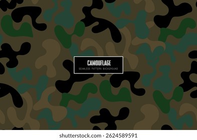 A dynamic seamless pattern featuring an abstract camouflage design