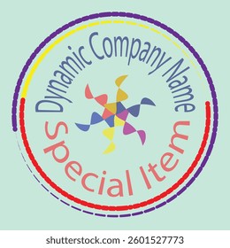 Dynamic Segments Of Colored Circle Brand Symbol