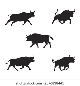 Dynamic Set of Bull Silhouettes