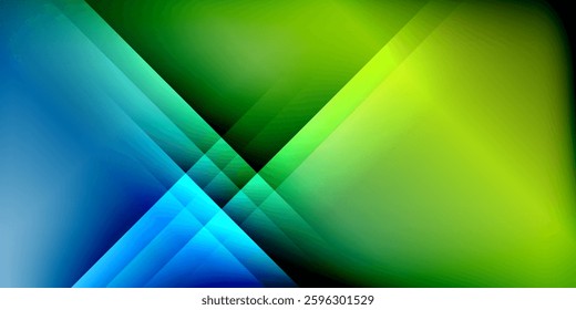 Dynamic shadow lines geometric shapes