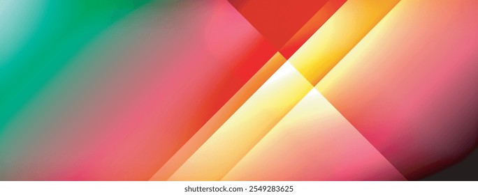 Dynamic shadow lines with gradient colors geometric background