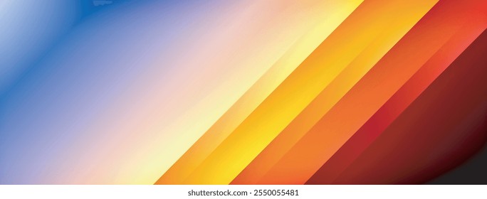 Linhas de sombra dinâmicas com fundo geométrico de cores de gradiente