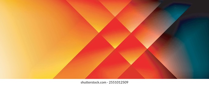 Dynamic shadow lines with gradient colors geometric background