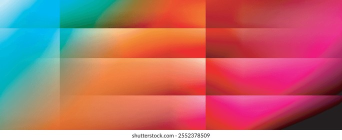 Dynamic shadow lines with gradient colors geometric background