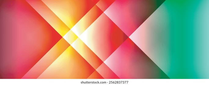 Dynamic shadow lines with gradient colors geometric background