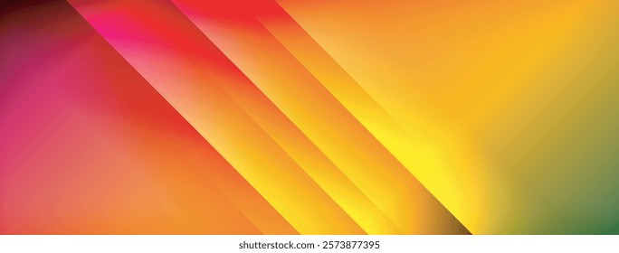 Dynamic shadow lines with gradient colors geometric background