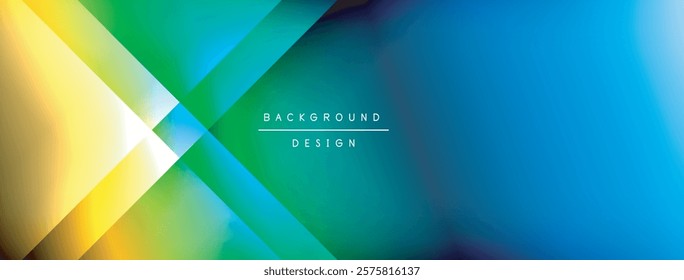 Dynamic shadow lines with gradient colors geometric background