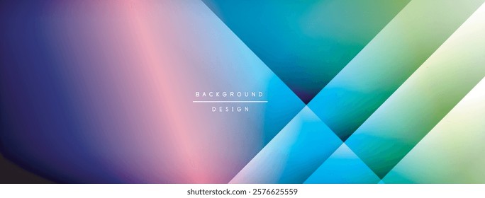 Dynamic shadow lines with gradient colors geometric background