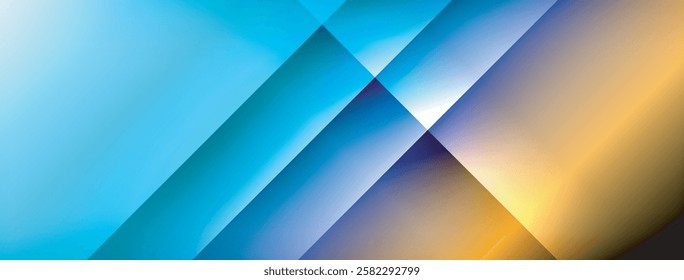 Dynamic shadow lines with gradient colors geometric background