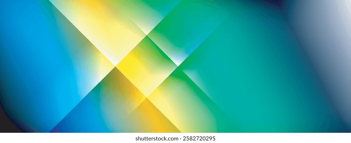 Dynamic shadow lines with gradient colors geometric background