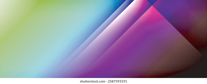 Dynamic shadow lines with gradient colors geometric background