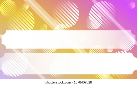 Dynamic shape background With Gradient Shape, Line, Circle, Space for Text. For Futuristic Ad, Booklets. Vector Illustration with Color Gradient