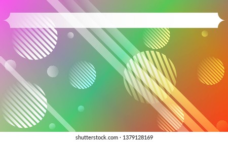 Dynamic shape background With Gradient Shape, Line, Circle, Space for Text. For Futuristic Ad, Booklets. Vector Illustration with Color Gradient
